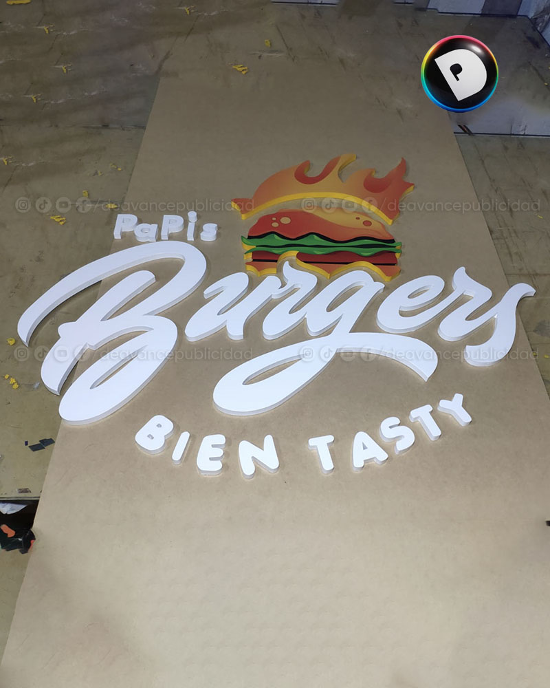 LETRAS VOLUMETRICAS BURGERS