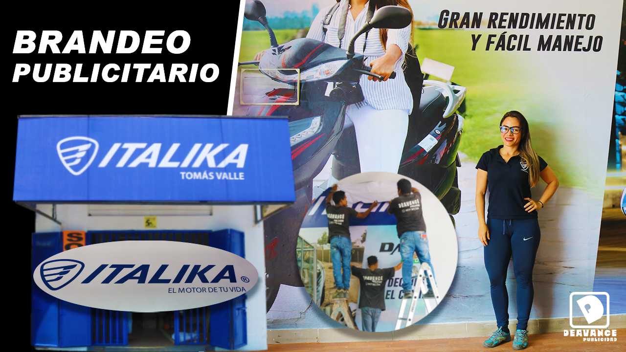 BRANDEO PUBLICITARIO PARA ITALIKA 🏍