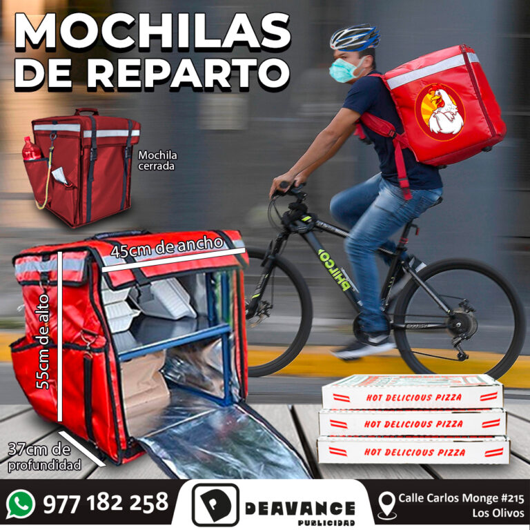 LO NUEVO: MOCHILAS PARA ENTREGAS DELIVERY 🏍📫🎒