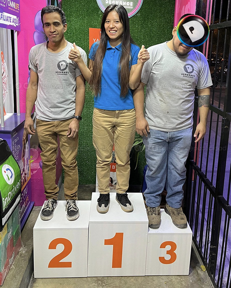 PODIO GANADOR